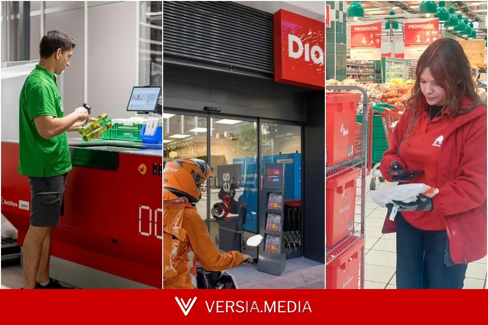 Mercadona, Dia y Alcampo avanzan online pese al parón del sector